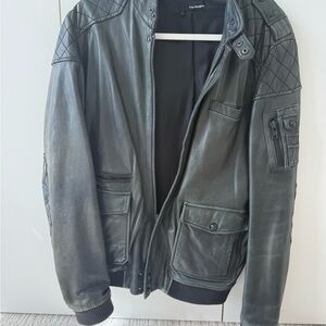 The Kooples Black Bomber Jacket